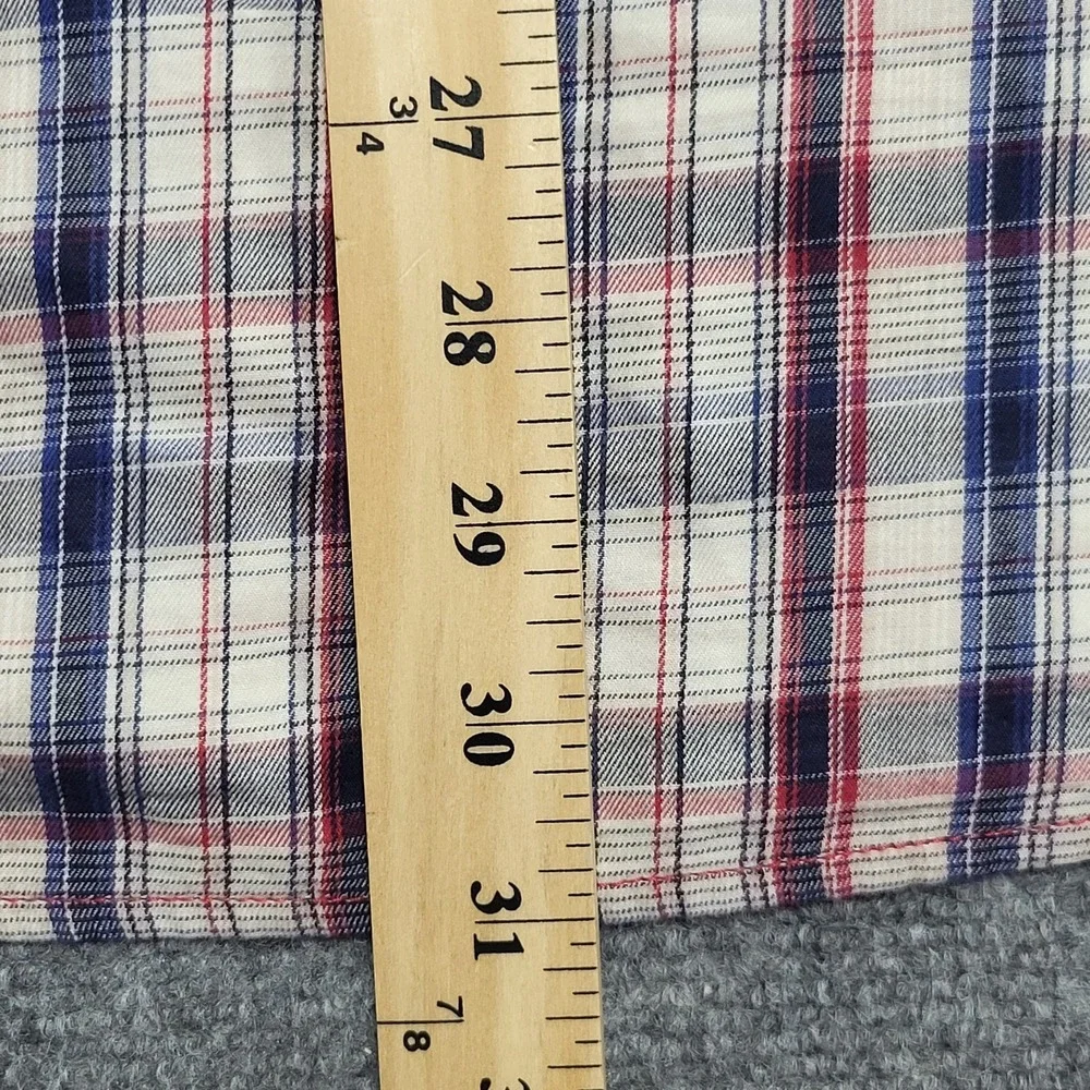 True Religion Men's Multicolor Plaid Long Sleeve Western Snap T-Shirt Size XXL